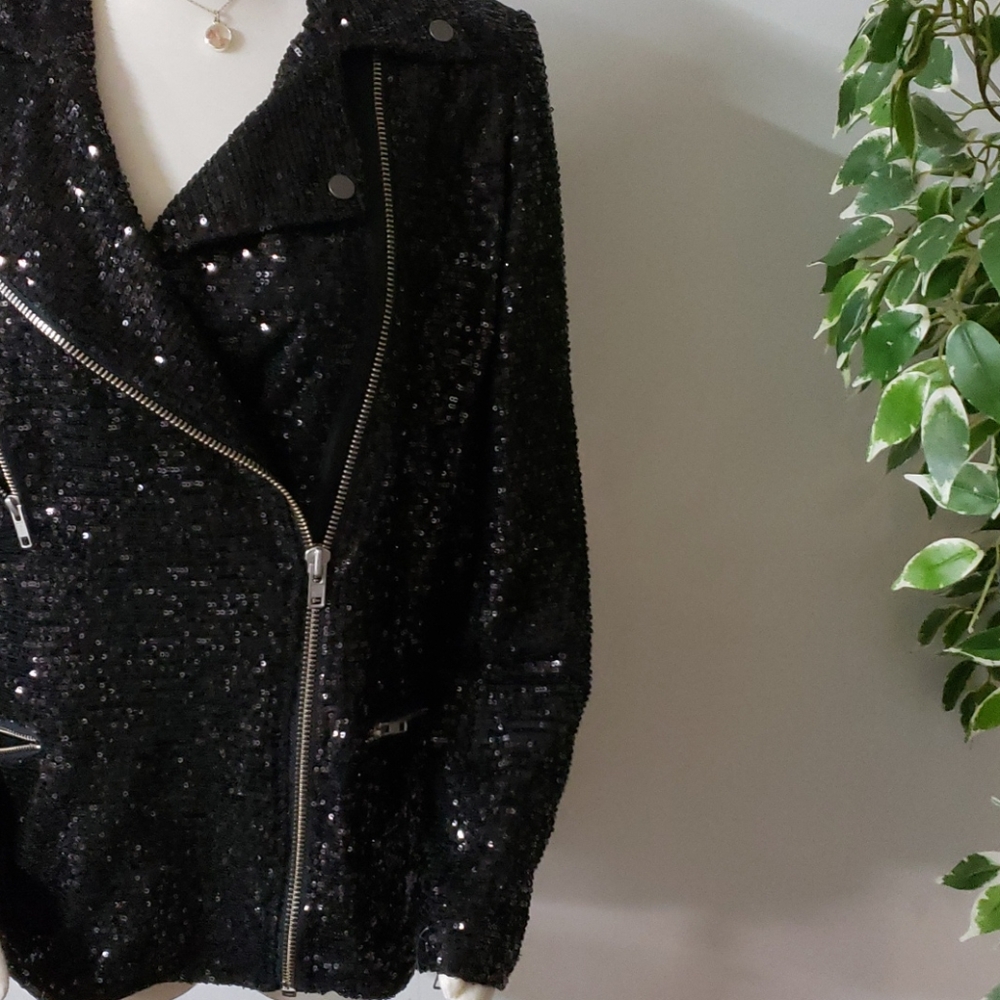 💯%Free people Midnight Message Moto Jacket - Picture 13 of 17